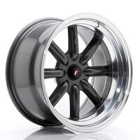 JR Wheels JR19 17x9 ET-10 BLANK Gun Metal w/Machined Lip