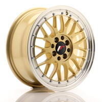 JR Wheels JR23 16x7 ET20 4x100/108 Gold w/Machined Lip