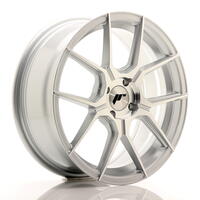 JR Wheels JR30 17x7 ET40 4x100 Silver Machined Face