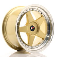 JR Wheels JR6 18x9,5 ET20-40 BLANK Gold w/Machined Lip